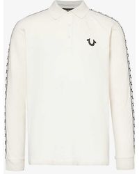 True Religion - Damask Brand-logo Cotton Polo Shirt - Lyst