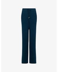 eem - Wide-Leg Mid-Rise Knitted Trousers - Lyst
