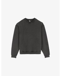 The Kooples - Graphic-Print Round-Neck Cotton Sweatshirt - Lyst