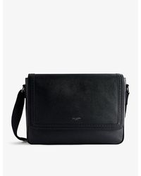 Ted Baker - Conell Logo-embossed Leather Messenger Bag - Lyst