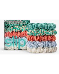 Slip - Midi Elasticated Silk Scrunchies Pack Of Five - Lyst