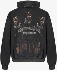 Represent - Thoroughbred Graphic-print Cotton-jersey Hoody X - Lyst