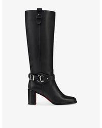 Christian Louboutin - Dianouchette Botta 70 Leather Heeled Boots - Lyst