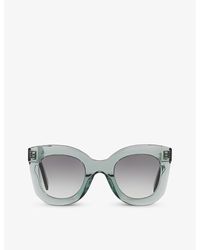 Celine - Cl000195 Cl4005in Rectangle-frame Acetate Sunglasses - Lyst
