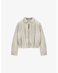 Loewe - Draped Long Sleeve Denim Jacket - Lyst