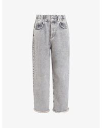 AllSaints - Hailey Elasticated-waist High-rise Jeans - Lyst