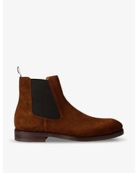 Magnanni - Kliff Elasticated-Panel Suede Chelsea Boots - Lyst