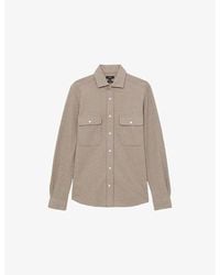 Reiss - Forsithe Twin-Pocket Regular-Fit Cotton-Blend Overshirt - Lyst