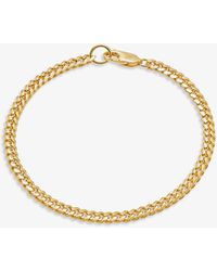 Missoma Round Curb Chain 18ct Gold-plated Vermeil Sterling Silver Bracelet - Metallic