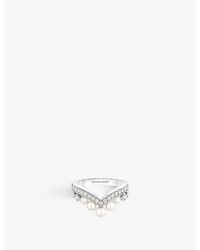 Chaumet - Joséphine Aigrette 18Ct- Diamond And Pearl Ring - Lyst