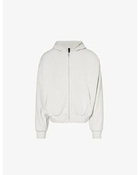 Entire studios - Thermal Dropped-shoulder Organic Cotton-jersey Hoody - Lyst