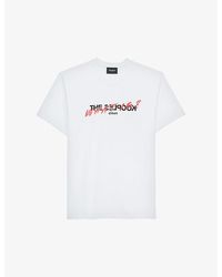 The Kooples - Graphic-Print Cotton-Jersey T-Shirt - Lyst