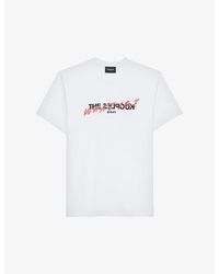 The Kooples - Graphic-Print Cotton-Jersey T-Shirt - Lyst