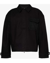 Represent - Horizons Collared Cotton Twill Jacket Xx - Lyst