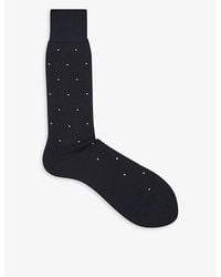 Reiss - Mario Spot-Print Cotton Socks - Lyst
