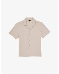 Reiss - Cedric Textured Stretch-Woven Shirt - Lyst