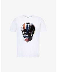 PS by Paul Smith - Big Skull Graphic-print Cotton-jersey T-shirt - Lyst