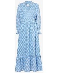 Aspiga - Emmeline Floral-print Organic-cotton Maxi Dress X - Lyst