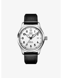 IWC Schaffhausen - Iw328207 Pilot'S Watch Mark Xx Stainless-Steel And Leather Automatic Watch - Lyst