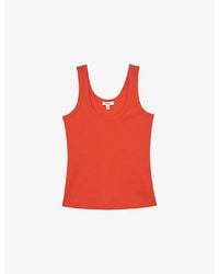 Reiss - Ribbed Stretch-Cotton Vest - Lyst