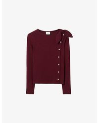 Claudie Pierlot - Button-Embellished Slim-Fit Stretch-Cotton T-Shirt - Lyst