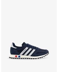 adidas - La Trainer Og Woven And Suede Trainers - Lyst