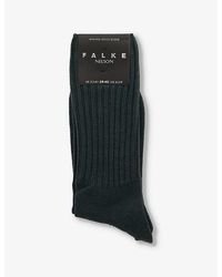 FALKE - Nelson Mid-Calf Wool-Blend Knitted Socks - Lyst