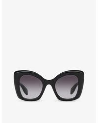 Alexander McQueen - Am0412s Butterfly-frame Acetate Sunglasses - Lyst