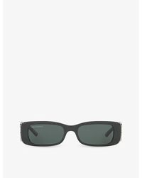 Balenciaga - 6e000253 Bb0096s Rectangle-shape Acetate Sunglasses - Lyst