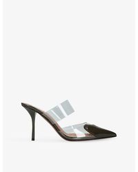Alaïa - Cœur 90 Patent-Leather Heeled Mules - Lyst