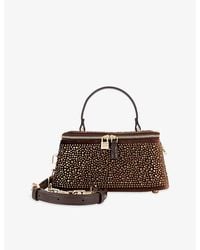 Dune - Successful Mini Rhinestone-Embellished Top-Handle Bag - Lyst