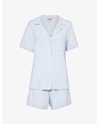 Eberjey - Gisele Piped-Trim Stretch-Jersey Pyjamas - Lyst