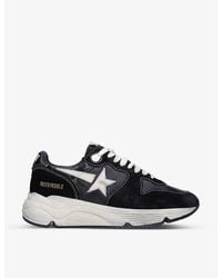 Golden Goose - Running Sole 90352 Suede And Leather Mid-top Trainers - Lyst