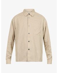 FRAME - Check Patch-Pocket Cotton-Blend Shirt - Lyst