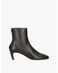 TOTEME - Soft Leather Heeled Ankle Boots - Lyst