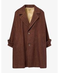 Uma Wang - Cassie Oversized Linen And Wool-Blend Coat - Lyst