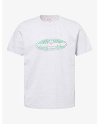 Twojeys - Speedway Logo-Print Cotton-Jersey T-Shirt - Lyst