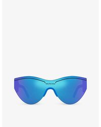 Balenciaga - 6e000185 Bb0004s Round-frame Acetate Sunglasses - Lyst