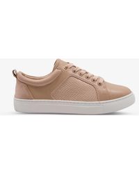 dune rose gold trainers