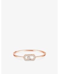 Messika - So Move Pavé 18Ct And 0.67Ct Diamond Bangle - Lyst