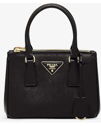 Prada - Galleria Mini Saffiano-leather Tote Bag - Lyst
