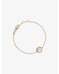 Astley Clarke - Stilla 18Ct- Plated Sterling- And Mother-Of-Pearl Locket Bracelet - Lyst