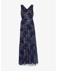 Phase Eight - Romita Embellished Woven Maxi Dress - Lyst
