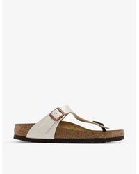 Birkenstock - Ramses Logo-Embossed Leather Sandals - Lyst