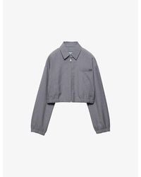 Prada - Light Mohair Wool Blouson Jacket - Lyst