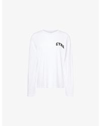 The Couture Club - Logo-Print Long-Sleeve Cotton-Blend T-Shirt - Lyst