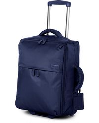 Lipault Blue Foldable Two-wheel Cabin Suitcase 55cm