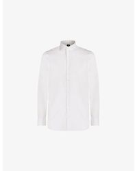BOGGI - Slim-Fit Long-Sleeved Stretch-Cotton Shirt - Lyst