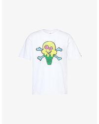 ICECREAM - X Piece By Piece Cones And Bones Graphic-Print Cotton-Jersey T-Shirt - Lyst