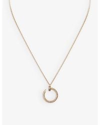 Cartier - Juste Un Clou 18ct Rose-gold And 0.38ct Diamond Pendant Necklace - Lyst